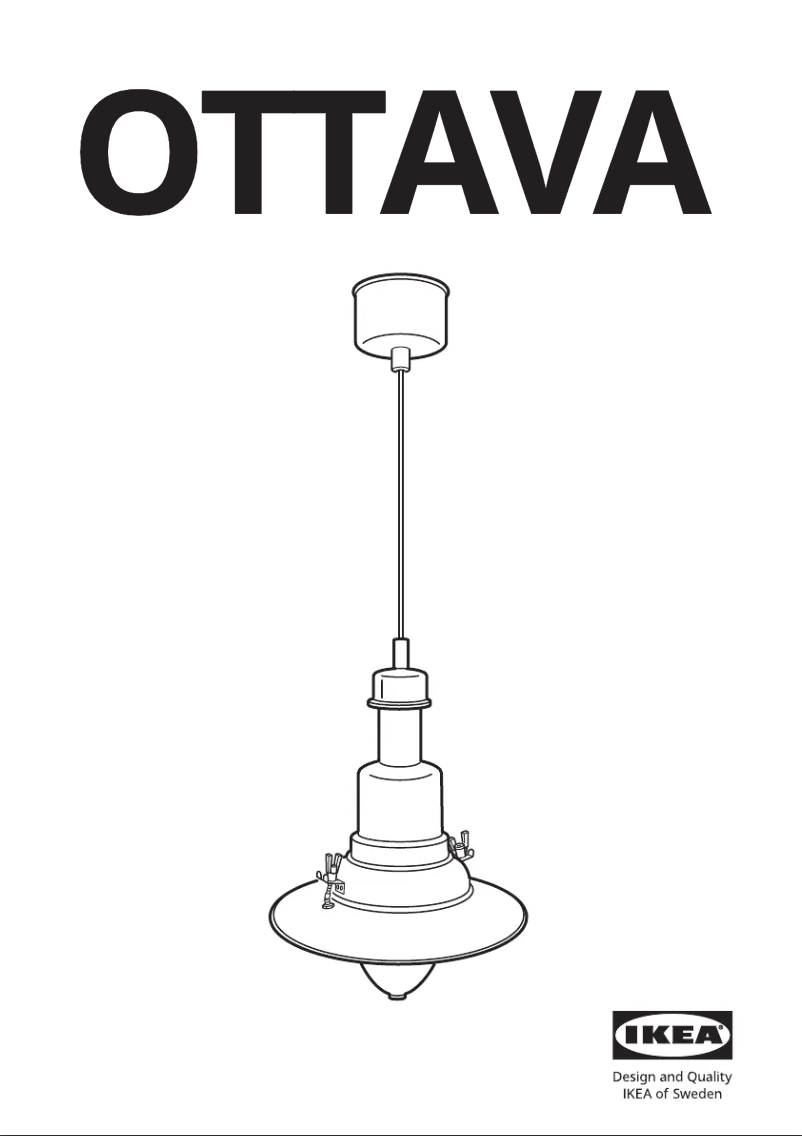 Page 1 de la notice Manuel utilisateur Ikea OTTAVA 301.471.66