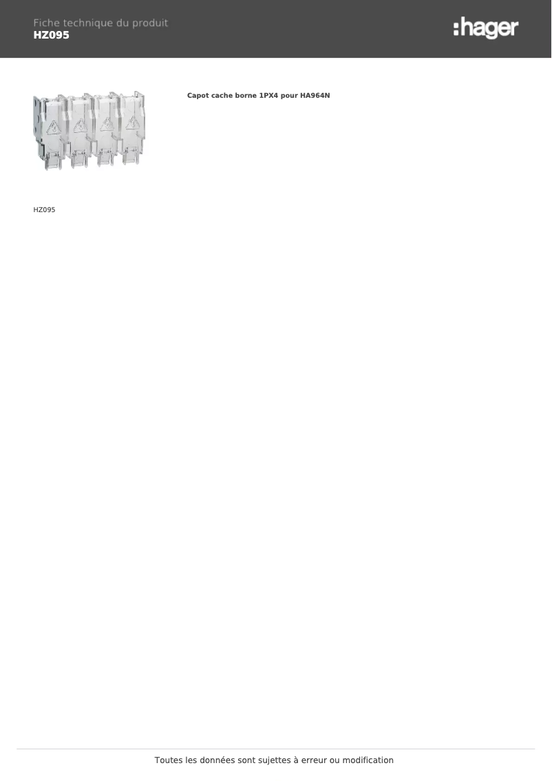 Image de la première page du manuel de l'appareil HZ095