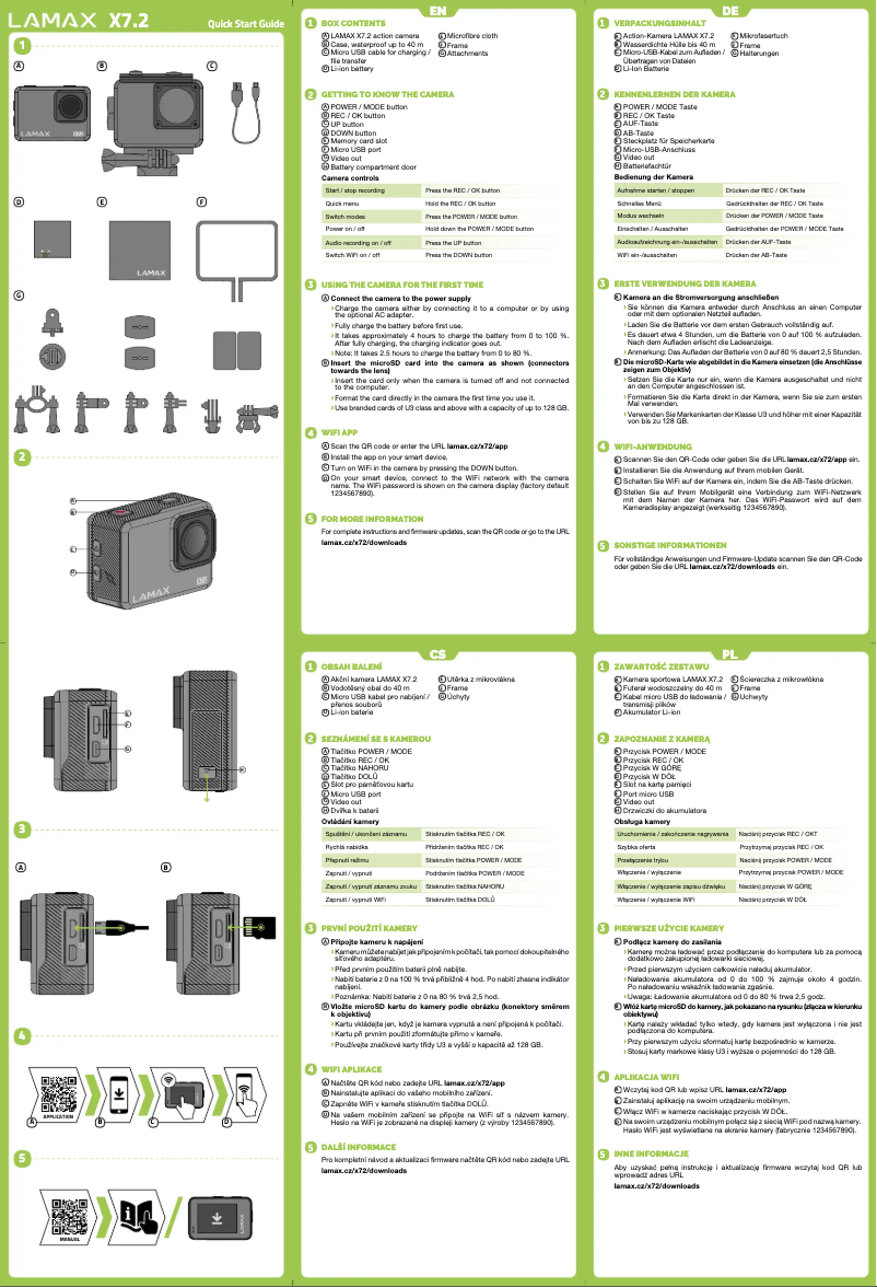 Page 1 de la notice Guide de démarrage rapide Lamax X5.2