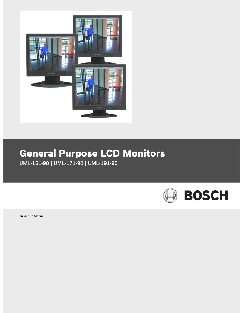 Page n°1 - Manuel utilisateur Bosch UML-191-90