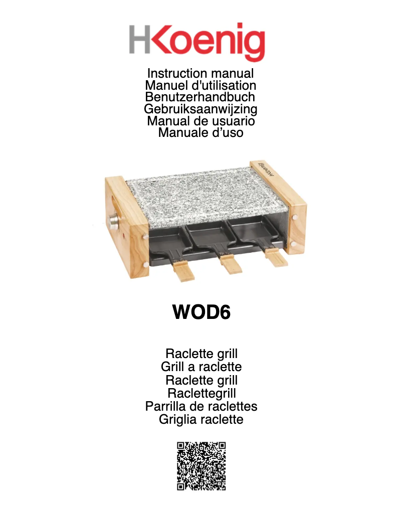 Image de la première page du manuel de l'appareil WOD6
