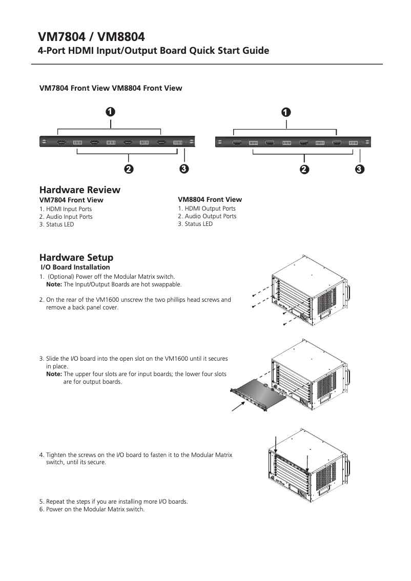 Image de la première page du manuel de l'appareil VM8804