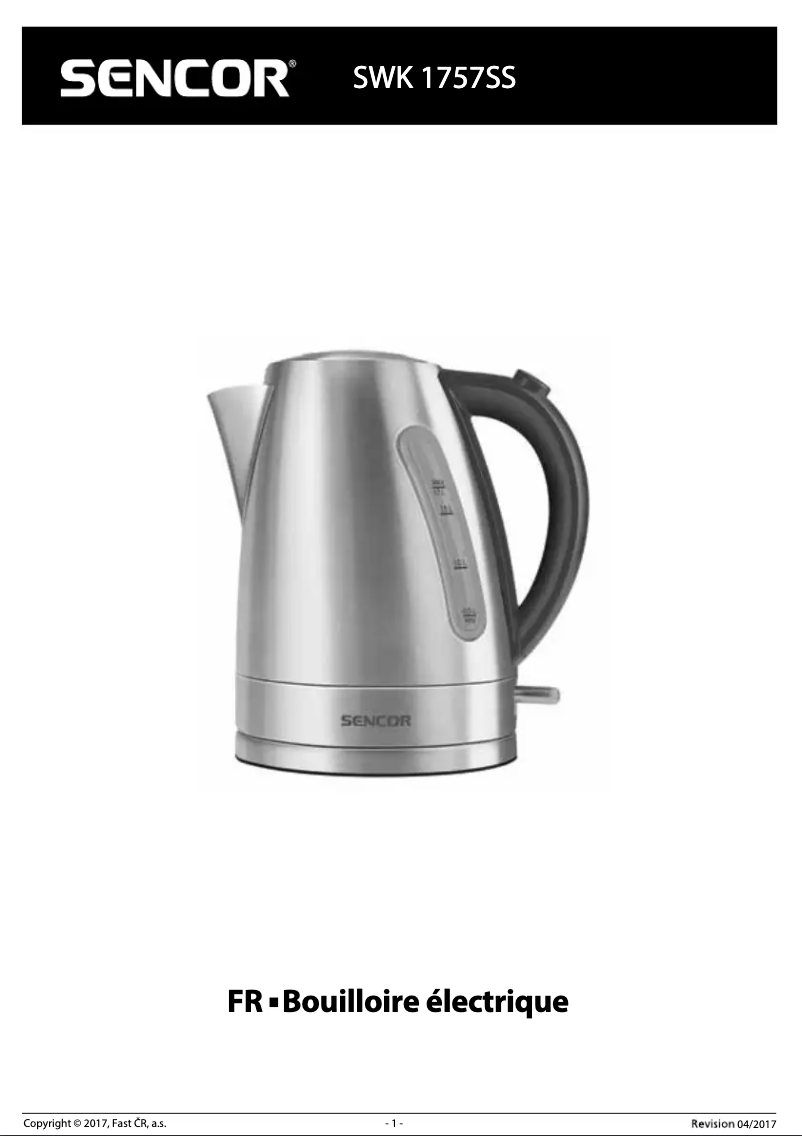 Page n°1 - Manuel utilisateur Sencor SWK 1757SS