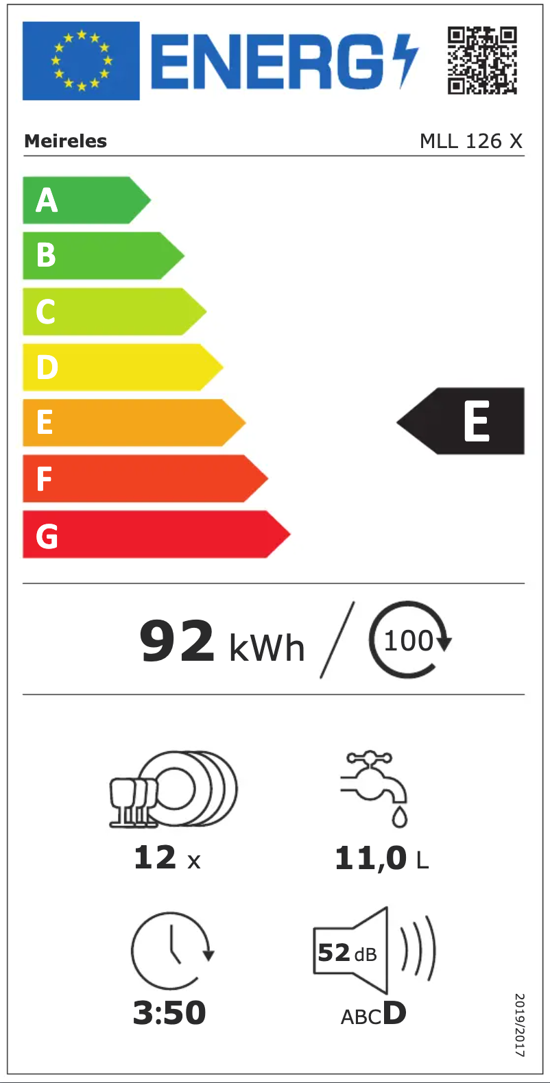 Page 1 de la notice Manuel utilisateur Meireles MLL 126 X