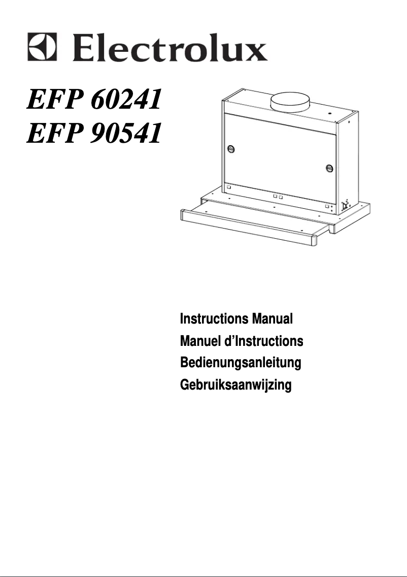 Image de la première page du manuel de l'appareil EFP 60241x
