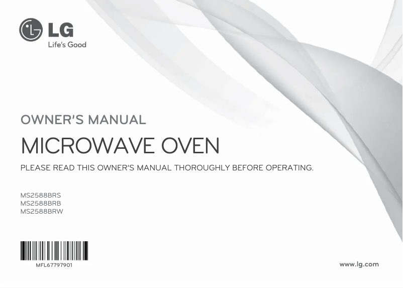 Page n°1 - Manuel utilisateur LG MS2588BRB