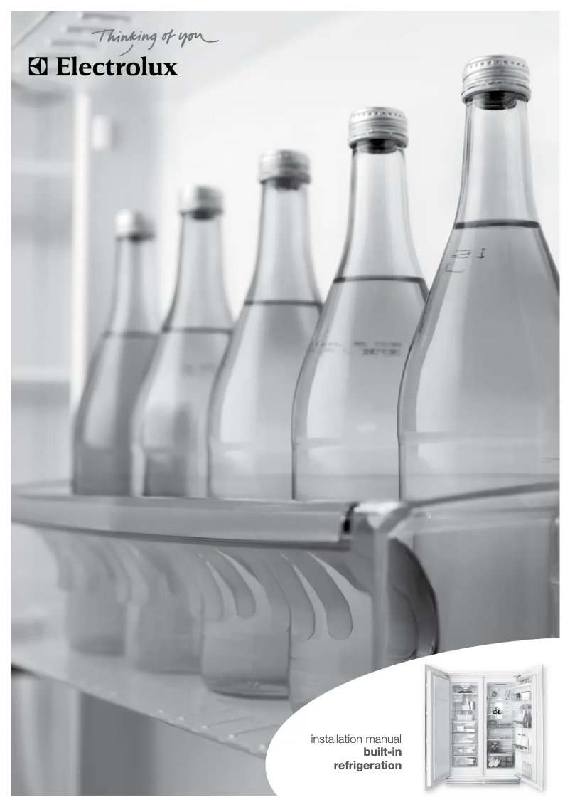 Page 1 de la notice Guide d'installation Electrolux EFM3001WC