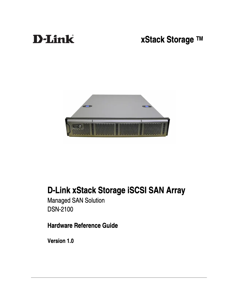 Page n°1 - Manuel utilisateur D-Link DSN-2100