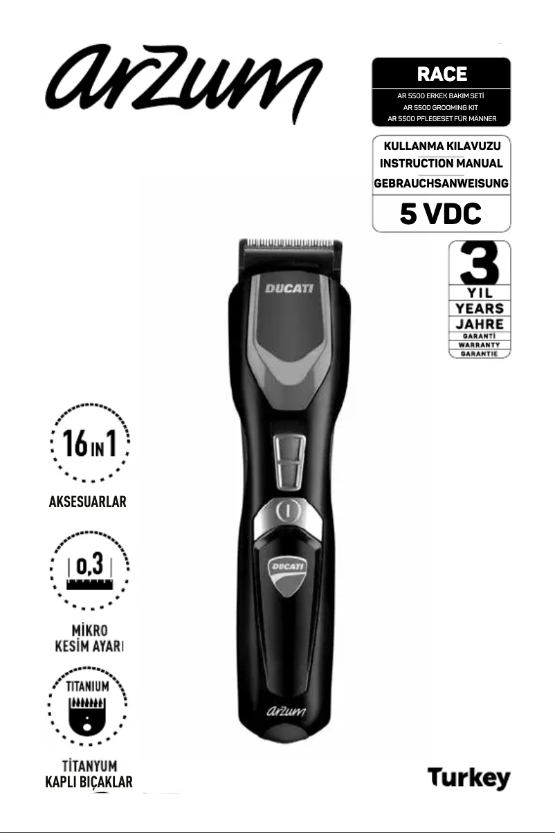 Image de la première page du manuel de l'appareil AR5500
