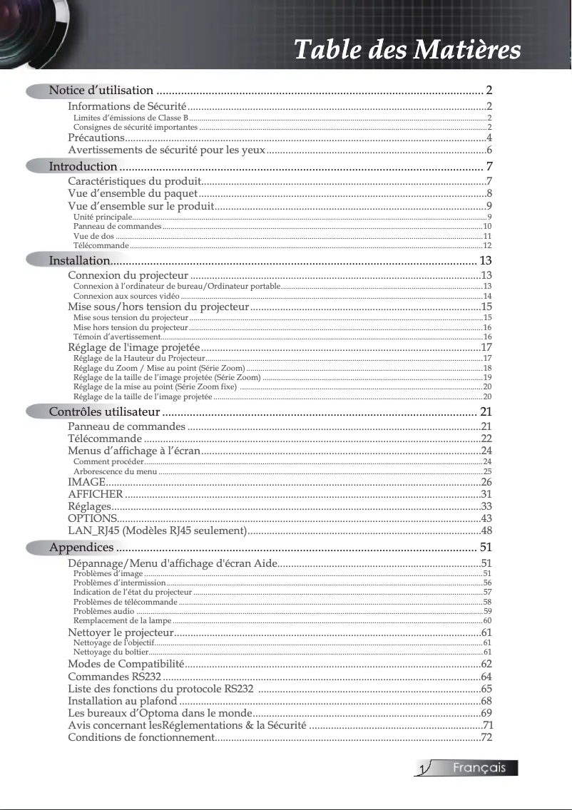 Image de la première page du manuel de l'appareil ES522