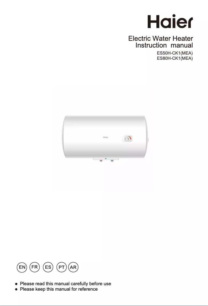 Imagen de la primera página del manual del dispositivo ES50H-CK1