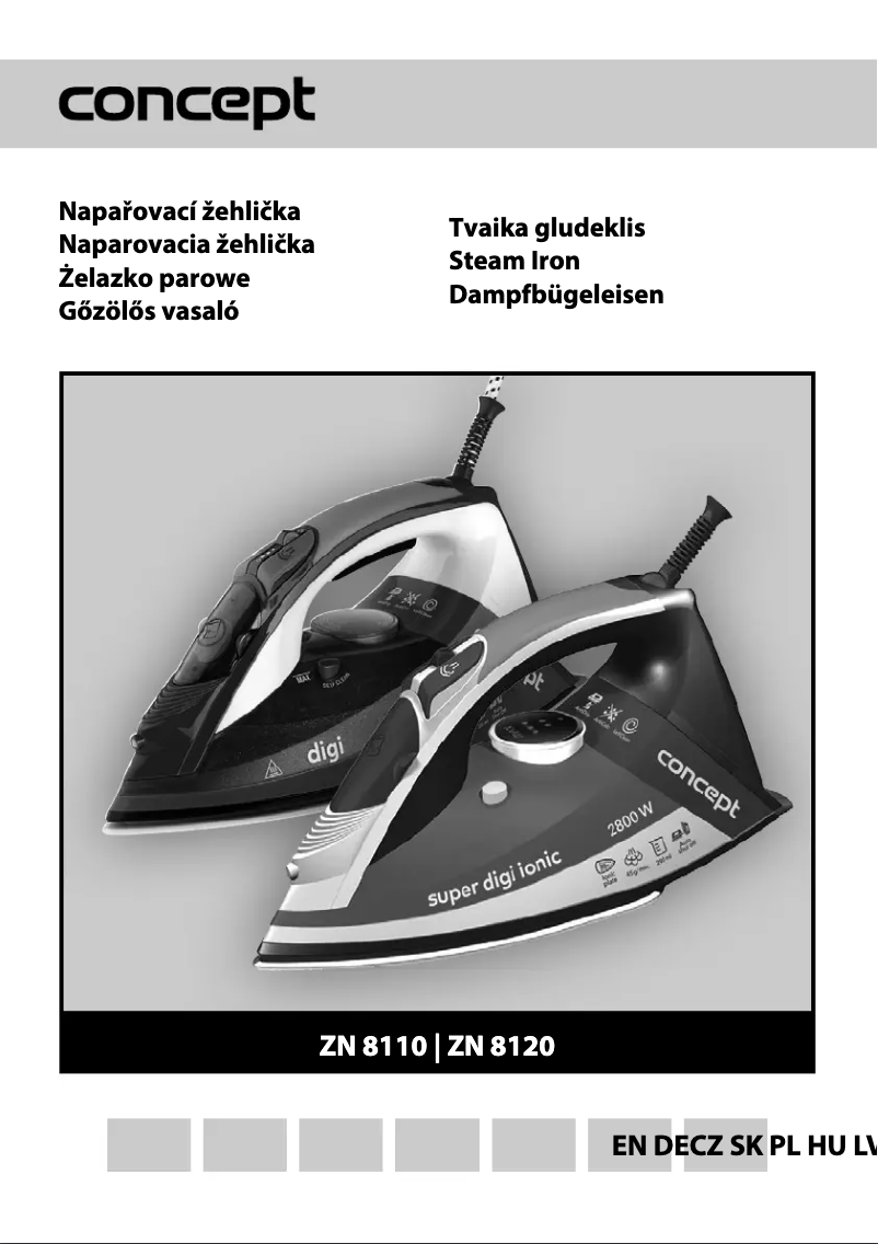 Image de la première page du manuel de l'appareil ZN-8110
