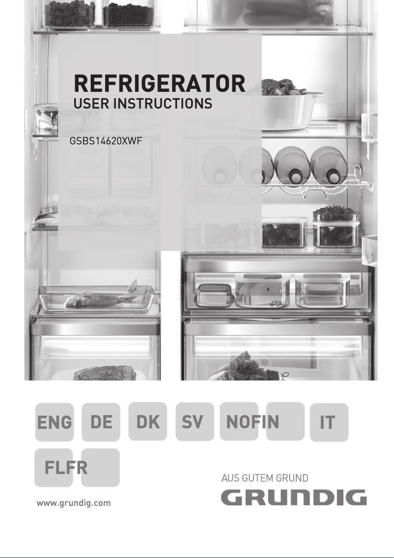 Image de la première page du manuel de l'appareil GSBS 14620 XWF