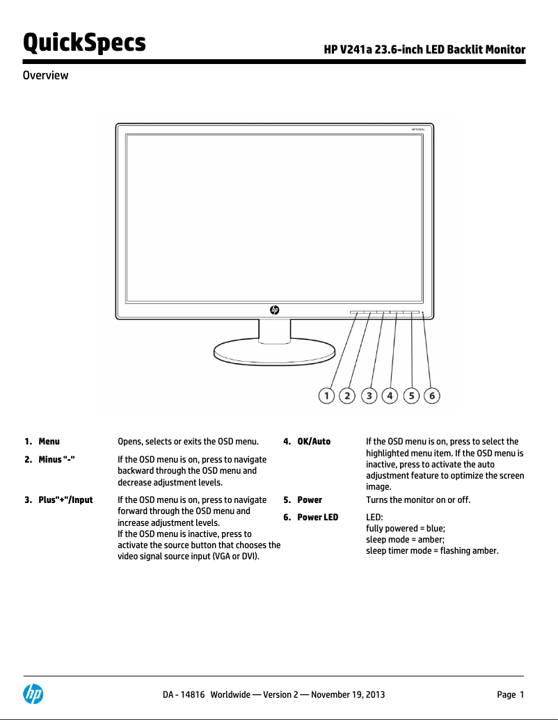 Image de la première page du manuel de l'appareil V241a
