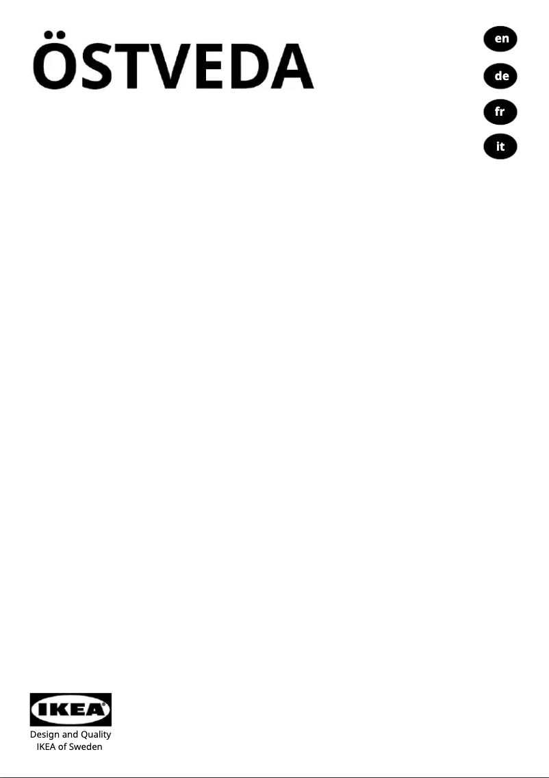 Image de la première page du manuel de l'appareil ÖSTVEDA 505.681.46