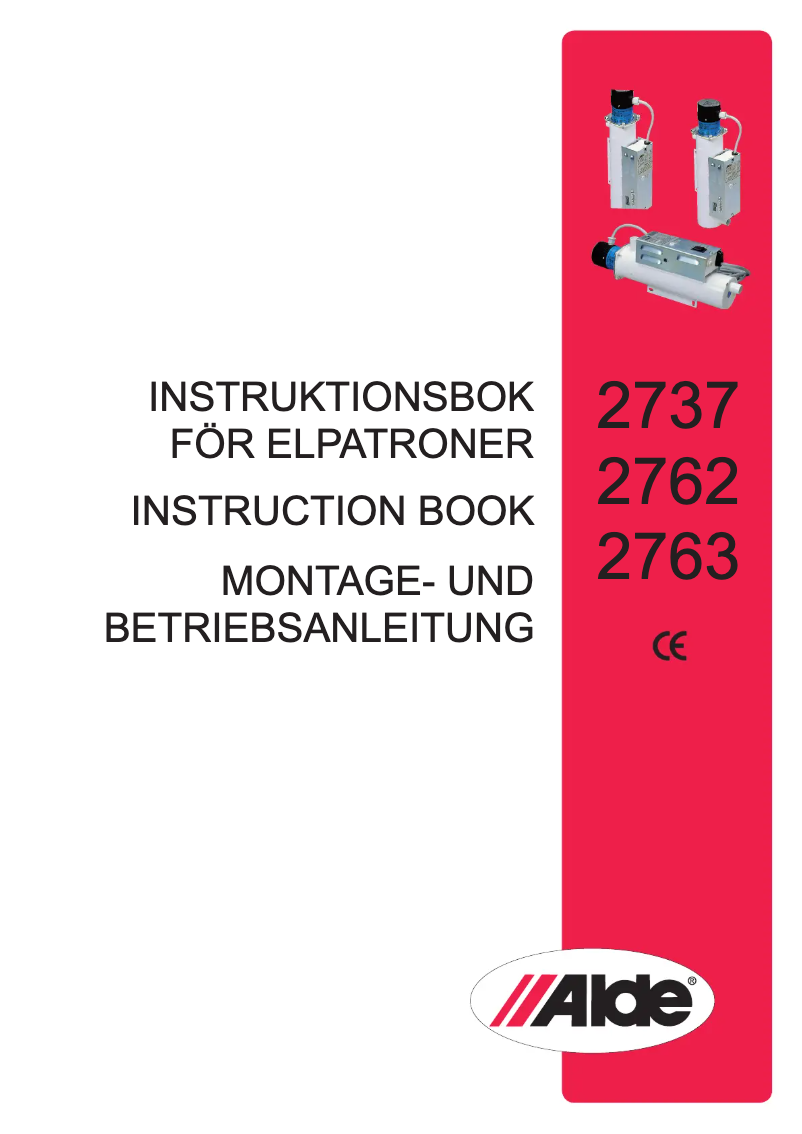 Página 1 del manual Manual de usuario Alde 2763