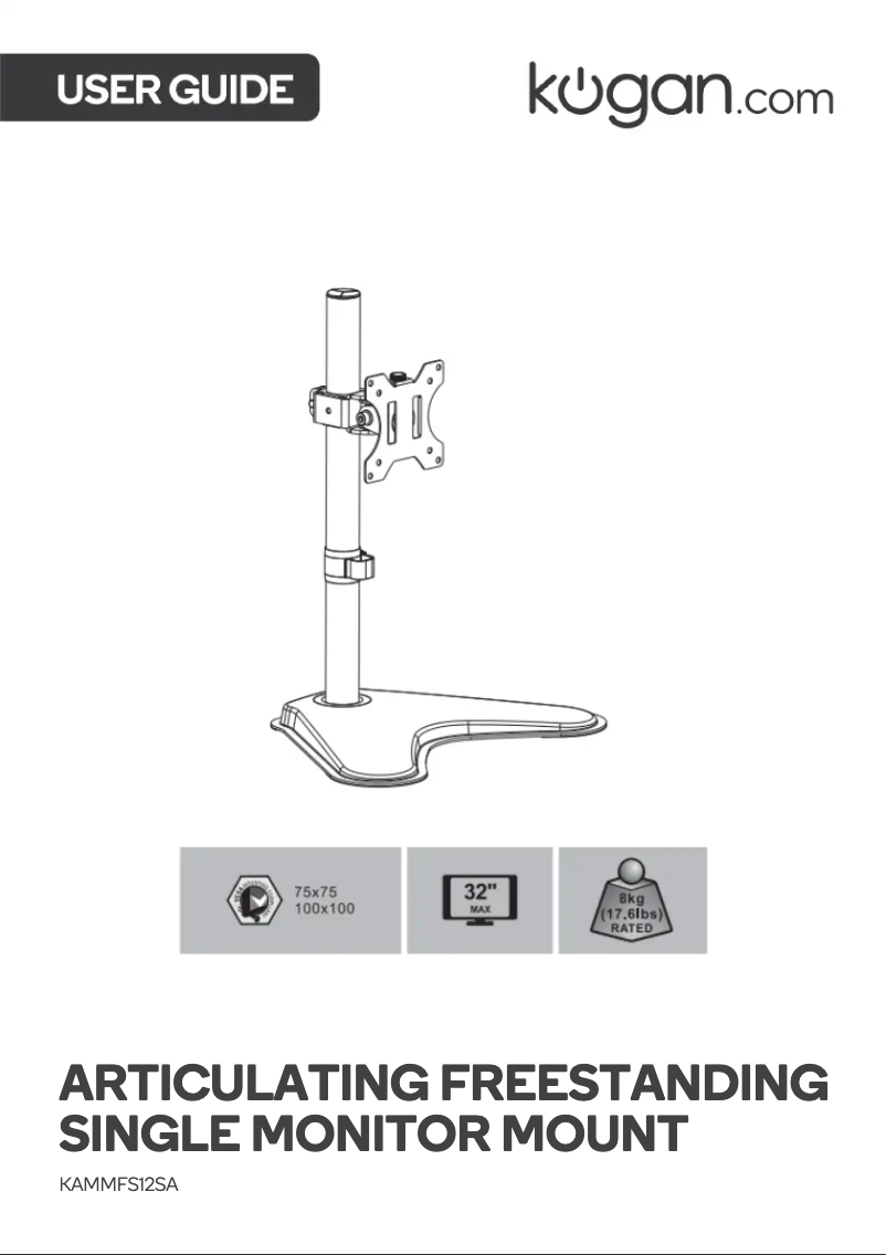 Image de la première page du manuel de l'appareil KAMMFS12SA