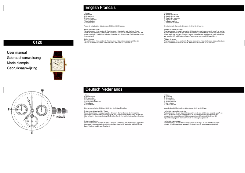 Image de la première page du manuel de l'appareil 0120