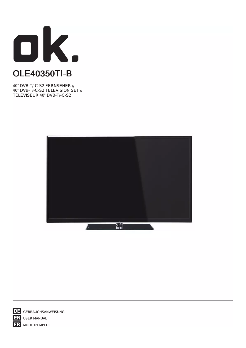 Image de la première page du manuel de l'appareil OLE40350TI-B