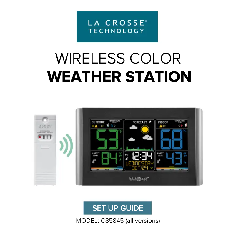 Image de la première page du manuel de l'appareil C85845V2