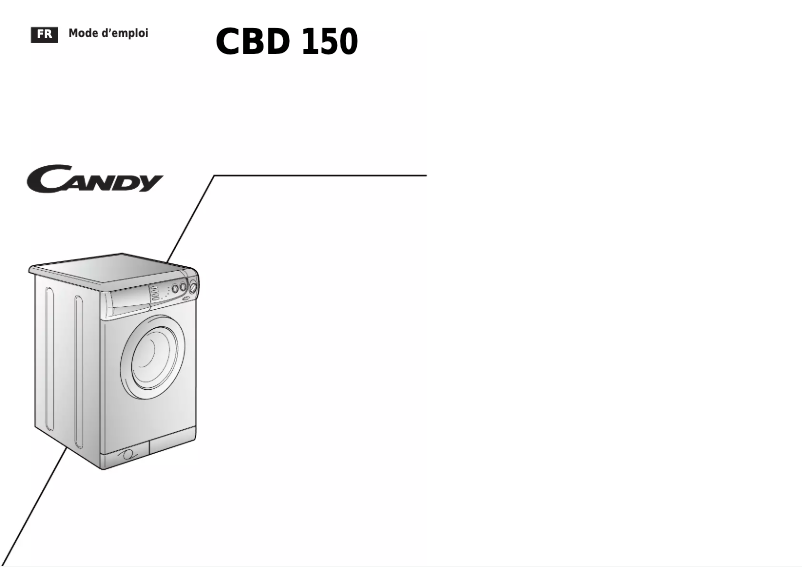 Image de la première page du manuel de l'appareil LB CBD 150FR