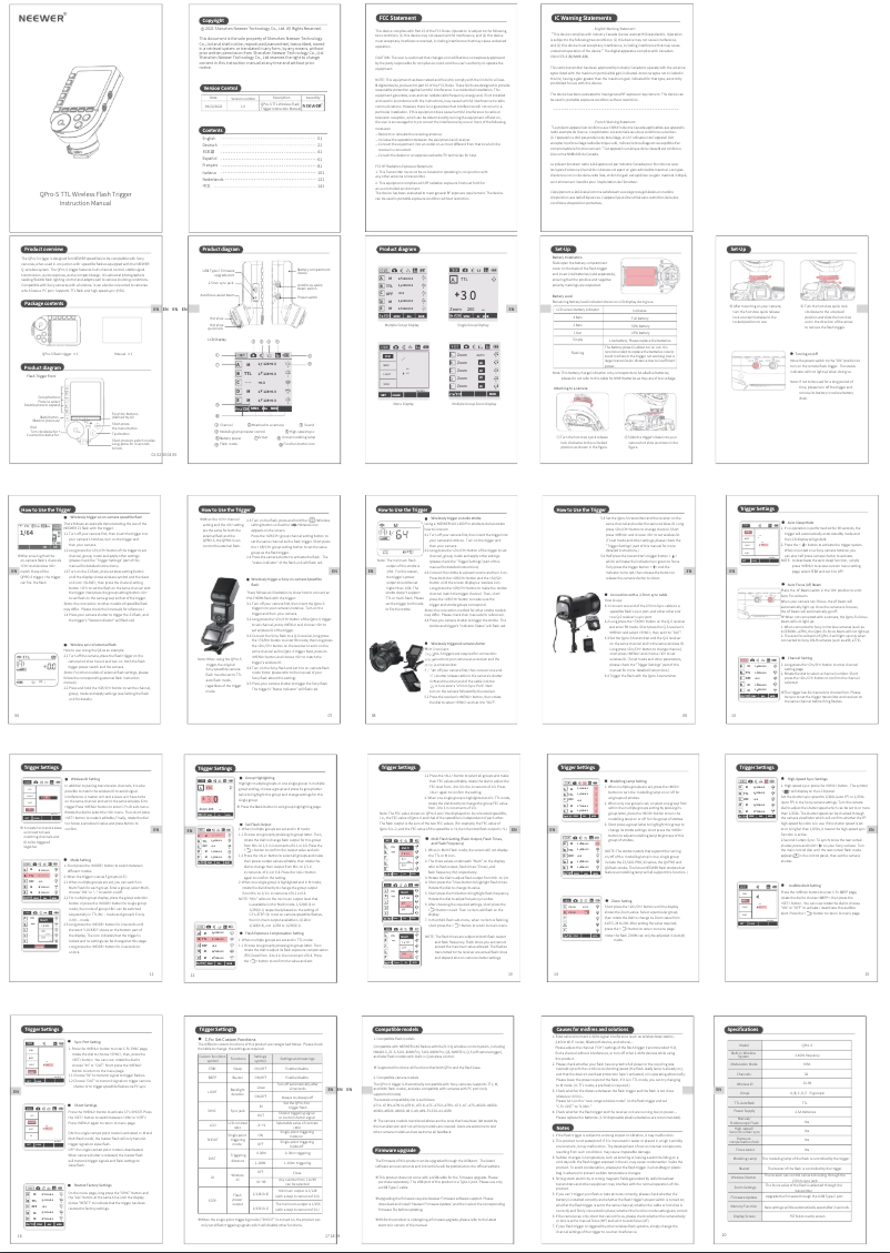 Image de la première page du manuel de l'appareil QPRO-S