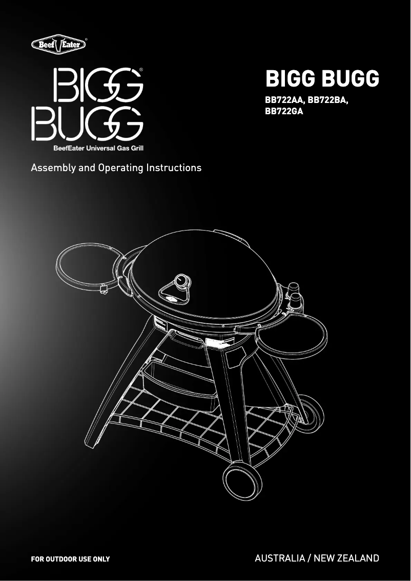 Page n°1 - Manuel utilisateur BeefEater Bigg Bugg BB722AA