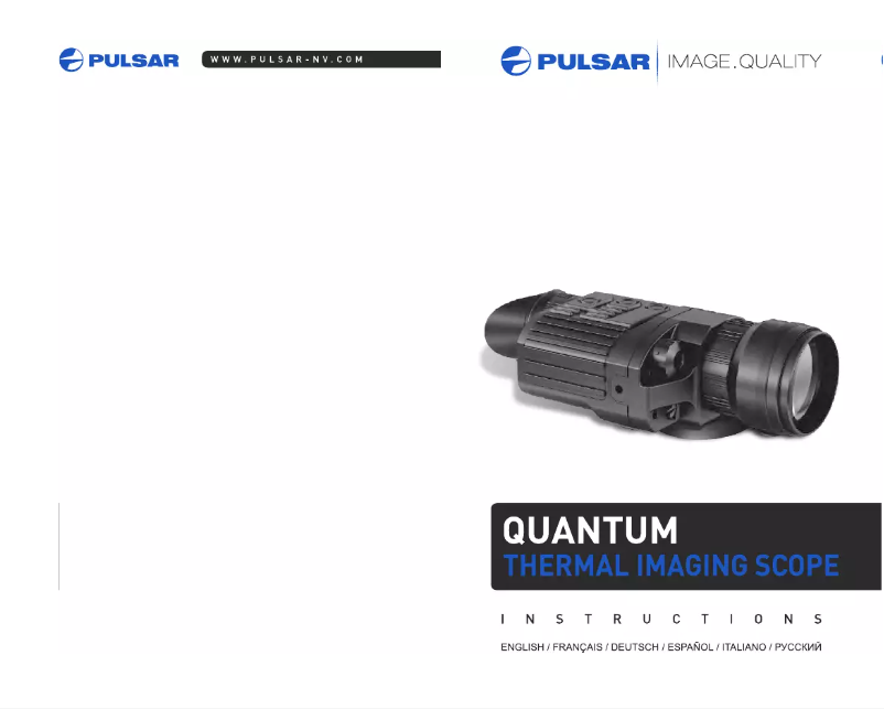 Página 1 del manual Manual de usuario Pulsar Quantum LD38