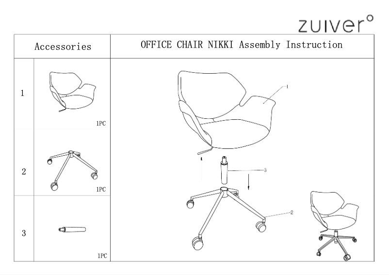 Page 1 of the manual User Manual Zuiver Nikki