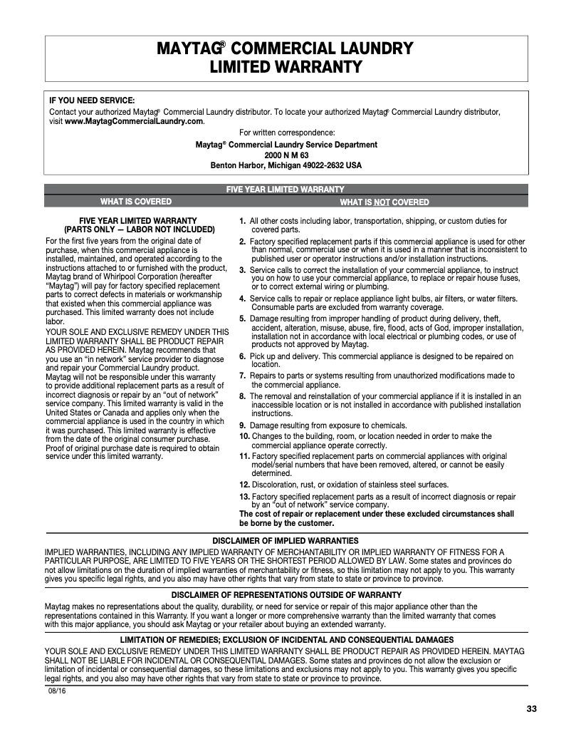 Image de la première page du manuel de l'appareil MDG20CSAWW