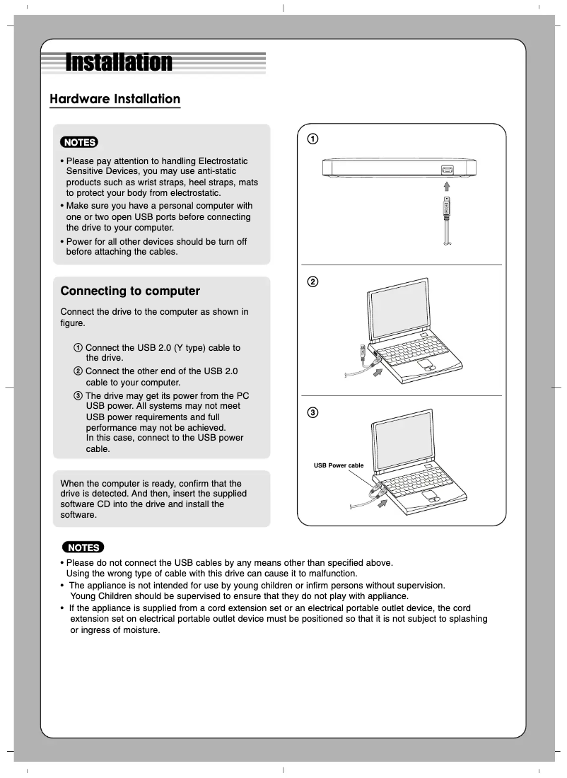 Page n°1 - Manuel utilisateur LG GP50NB40