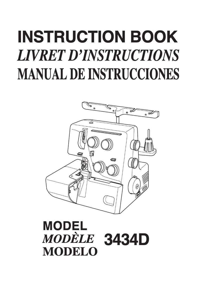 Image de la première page du manuel de l'appareil 3434D
