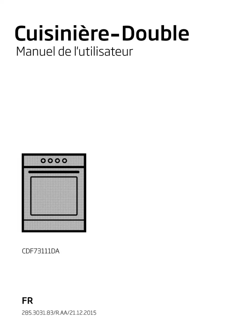 Page n°1 - Manuel utilisateur Beko CDF 73111 DA