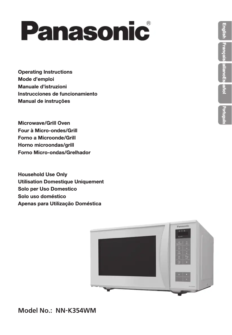 Página 1 del manual Manual de usuario Panasonic NN-K354WMEPG