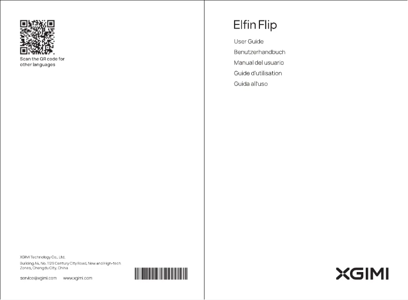 Image de la première page du manuel de l'appareil Elfin Flip