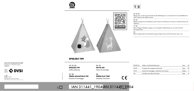 Imagen de la primera página del manual del dispositivo IAN 311441