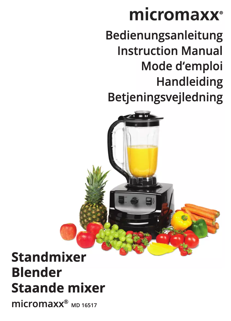 Página 1 del manual Manual de usuario Micromaxx MD 16517