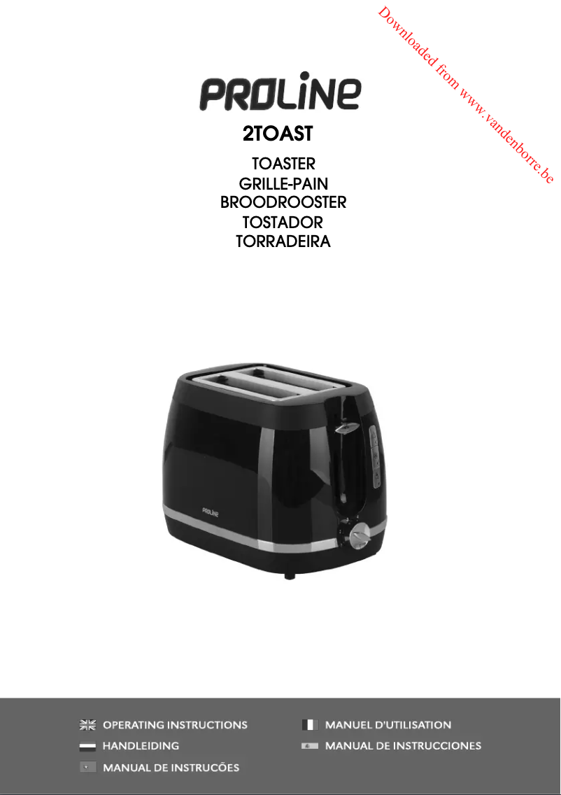 Image de la première page du manuel de l'appareil 2TOAST