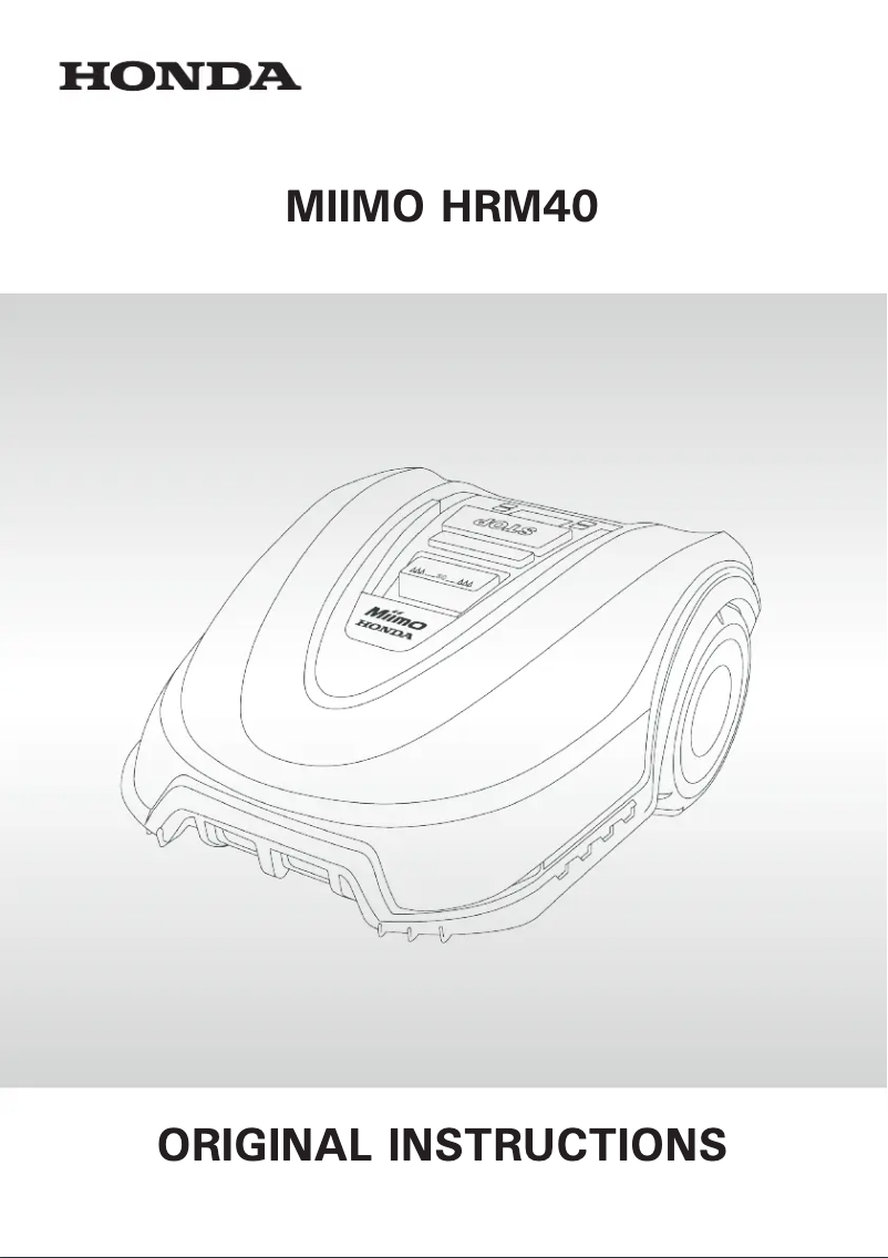 Página 1 del manual Manual de usuario Honda Miimo HRM40
