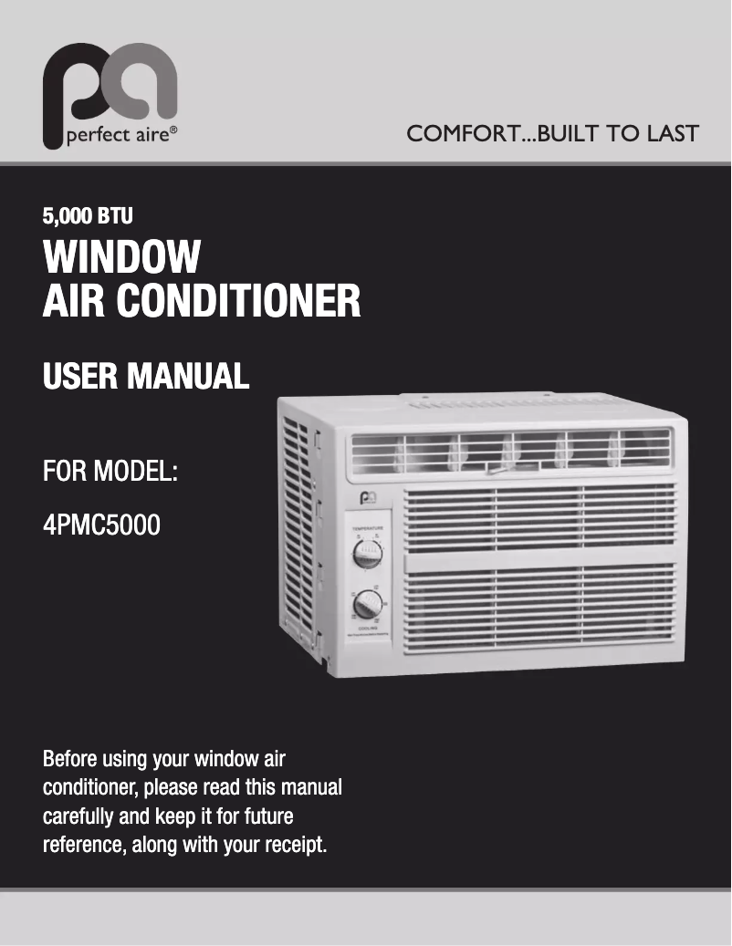 Page n°1 - Manuel utilisateur Perfect Aire 4PMC5000