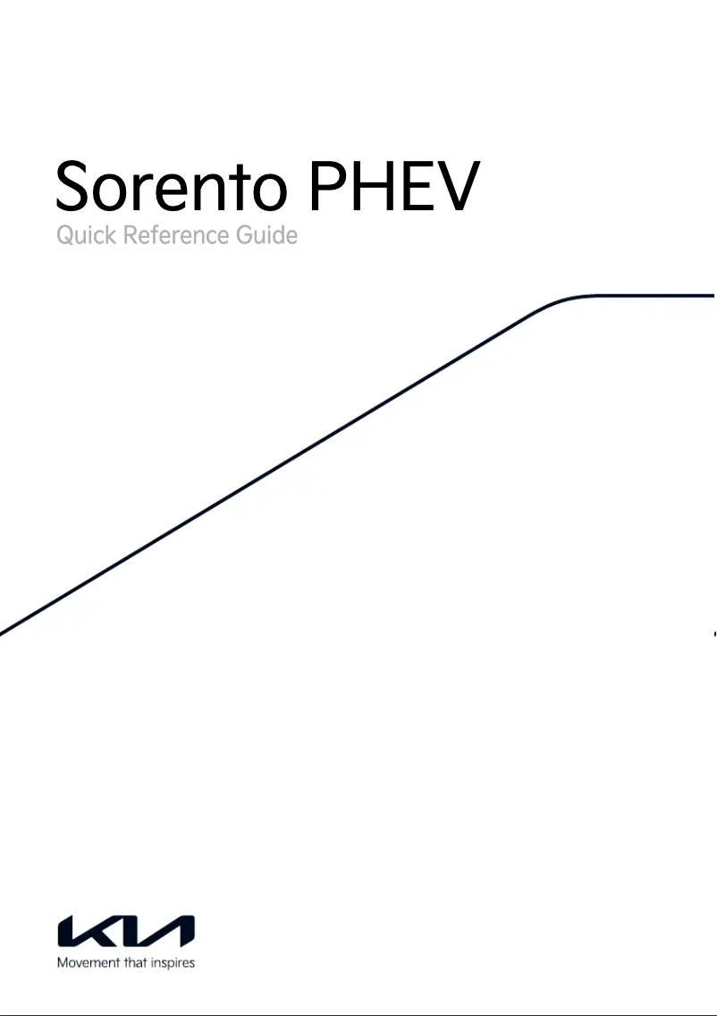 Page 1 de la notice Manuel utilisateur Kia Sorento Plug-In Hybrid (2022)