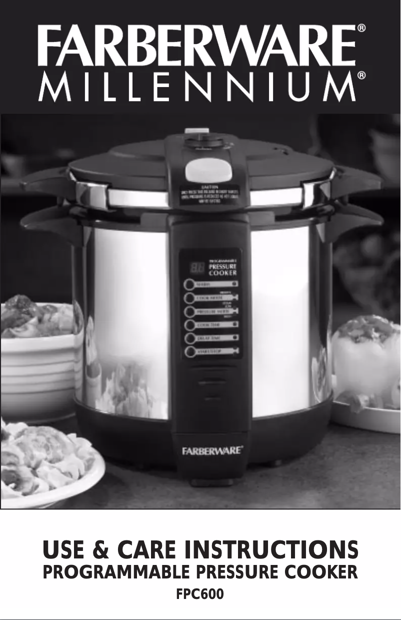 Page 1 de la notice Manuel utilisateur Farberware FPC600