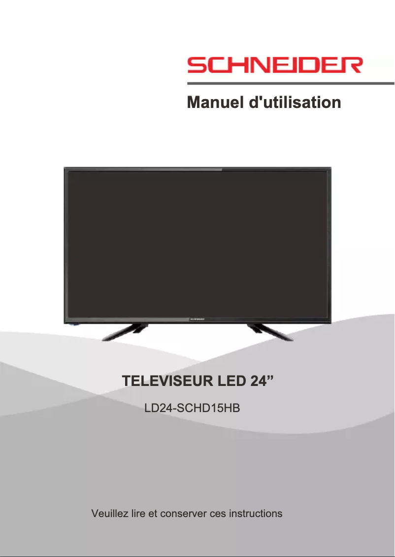 Page 1 de la notice Manuel utilisateur Schneider LD24-SCHD15HB