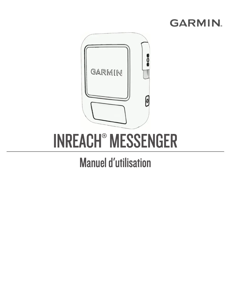 Page n°1 - Manuel utilisateur Garmin inReach Messenger