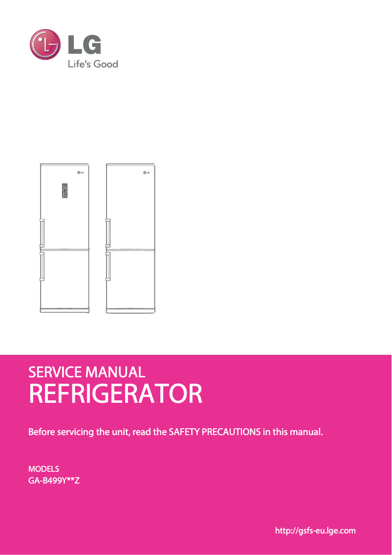 Page 1 de la notice Manuel utilisateur LG GA-B499YAQZ