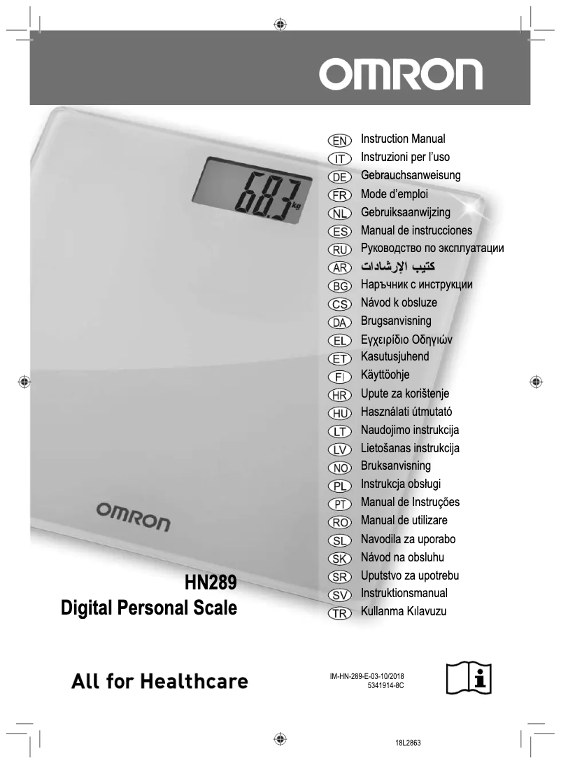 Imagen de la primera página del manual del dispositivo HN-289-EB