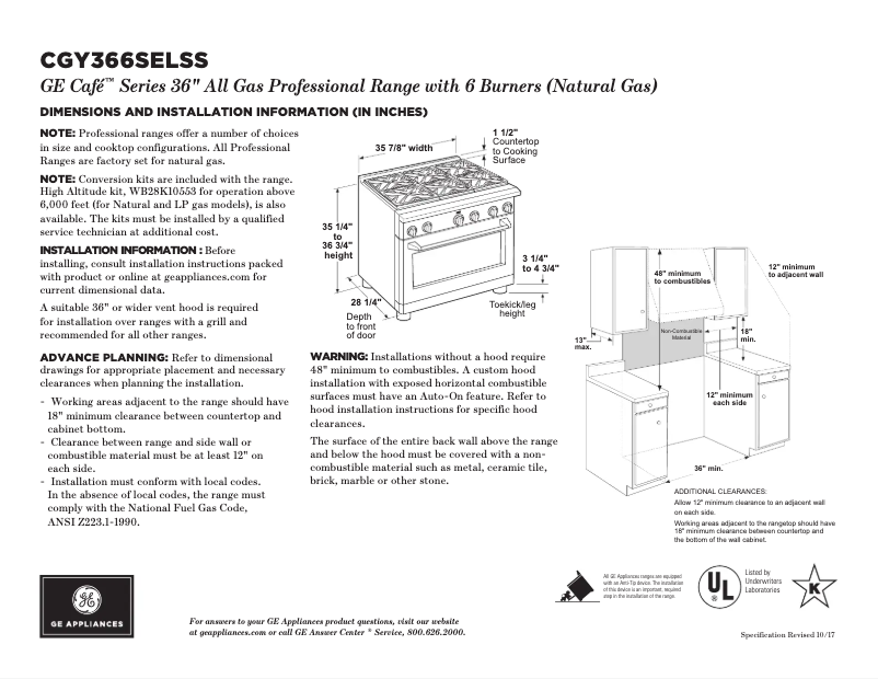 Image de la première page du manuel de l'appareil Café CGY366SELSS