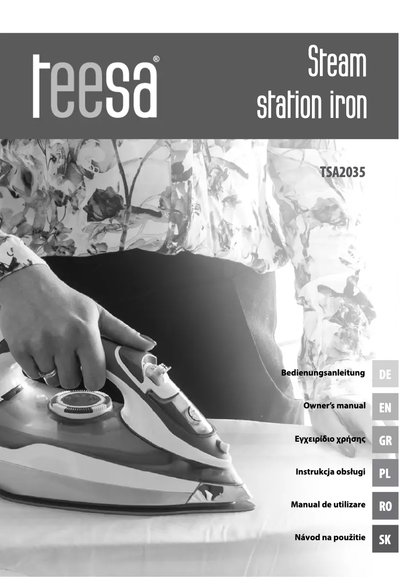 Page 1 de la notice Manuel utilisateur Teesa Smooth Steam S500 TSA2035