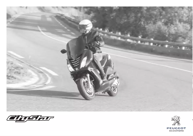 Page 1 de la notice Manuel utilisateur Peugeot Citystar 50cc
