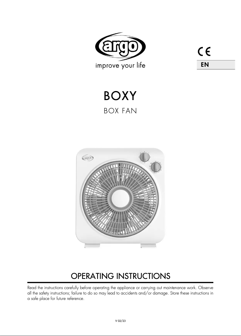 Image de la première page du manuel de l'appareil Boxy